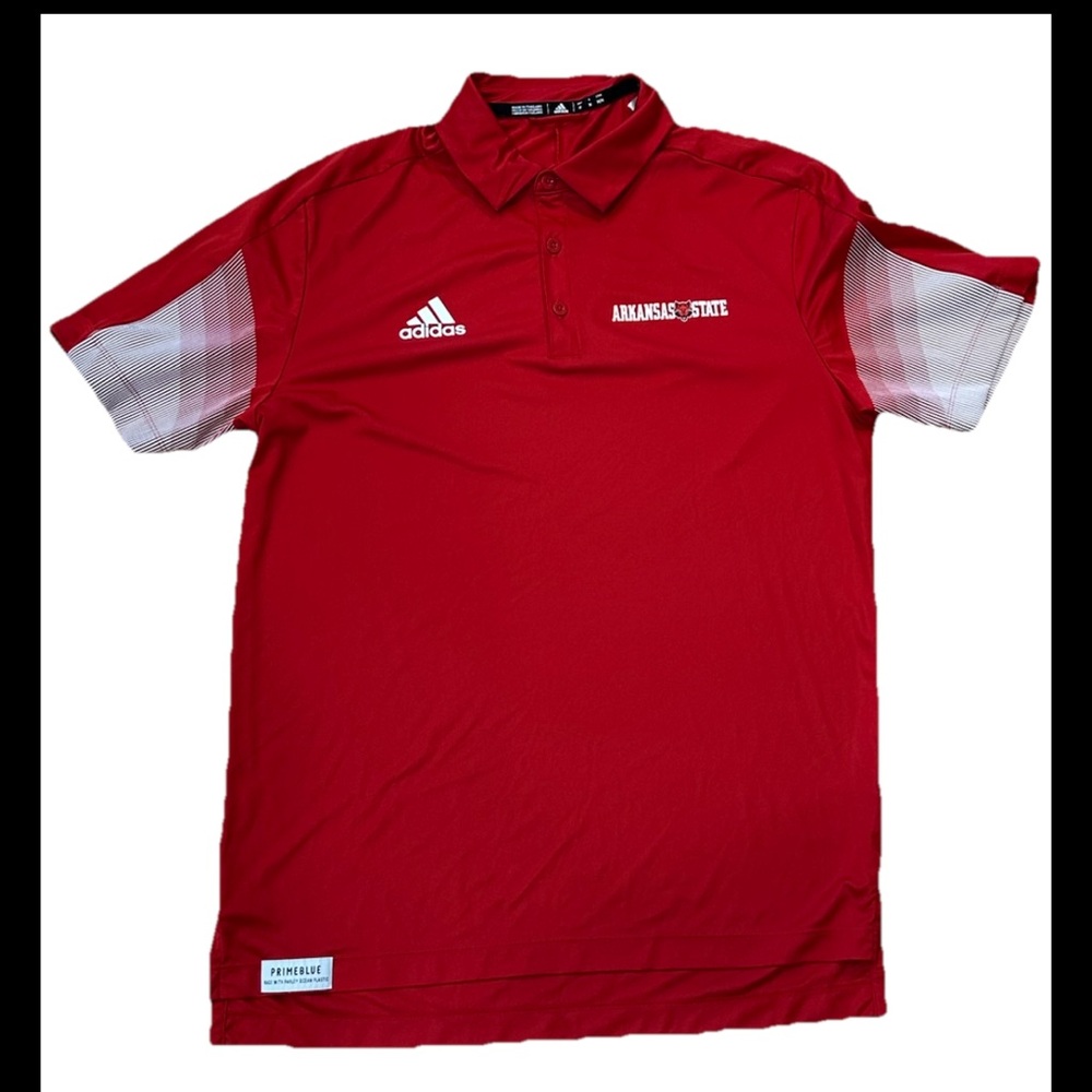 Adidas Arkansas State Red Wolves Red Men's Polo Shirt M